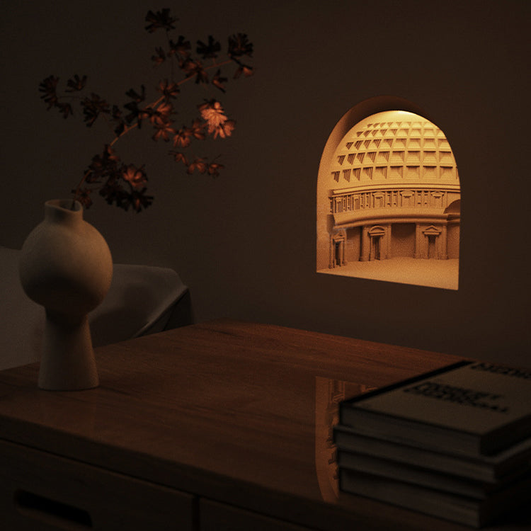 Contemporary Simplicity Plaster Sensor LED Recessed Wall Sconce