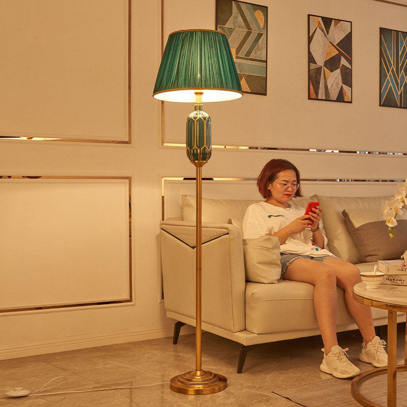 European Green Floor Lamp