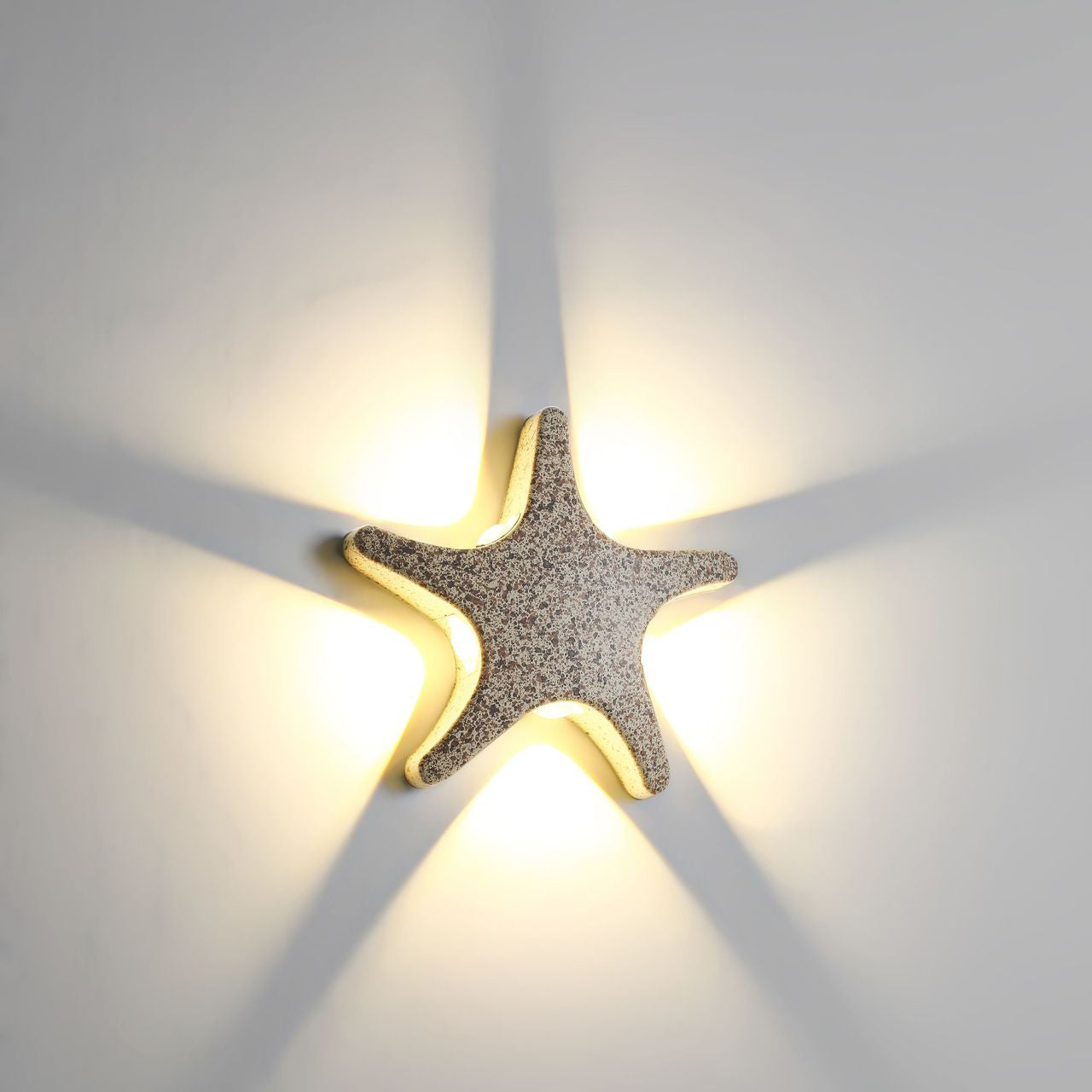 Contemporary Aluminum Starfish LED Waterproof Wall Sconce