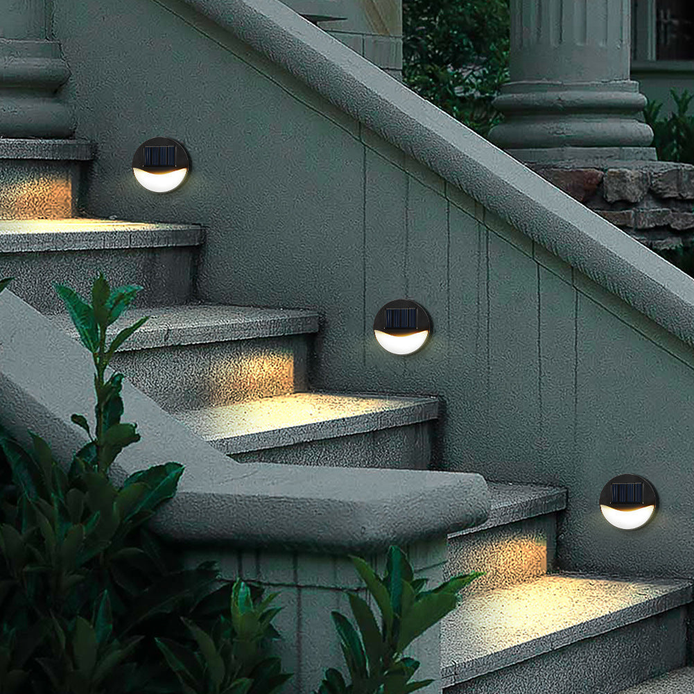 Modern Minimalist Solar LED Outdoor Patio Step Wall Light