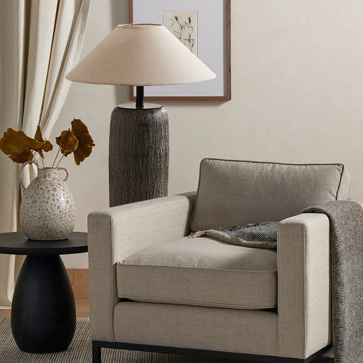 Japanese Brown Floor Lamp