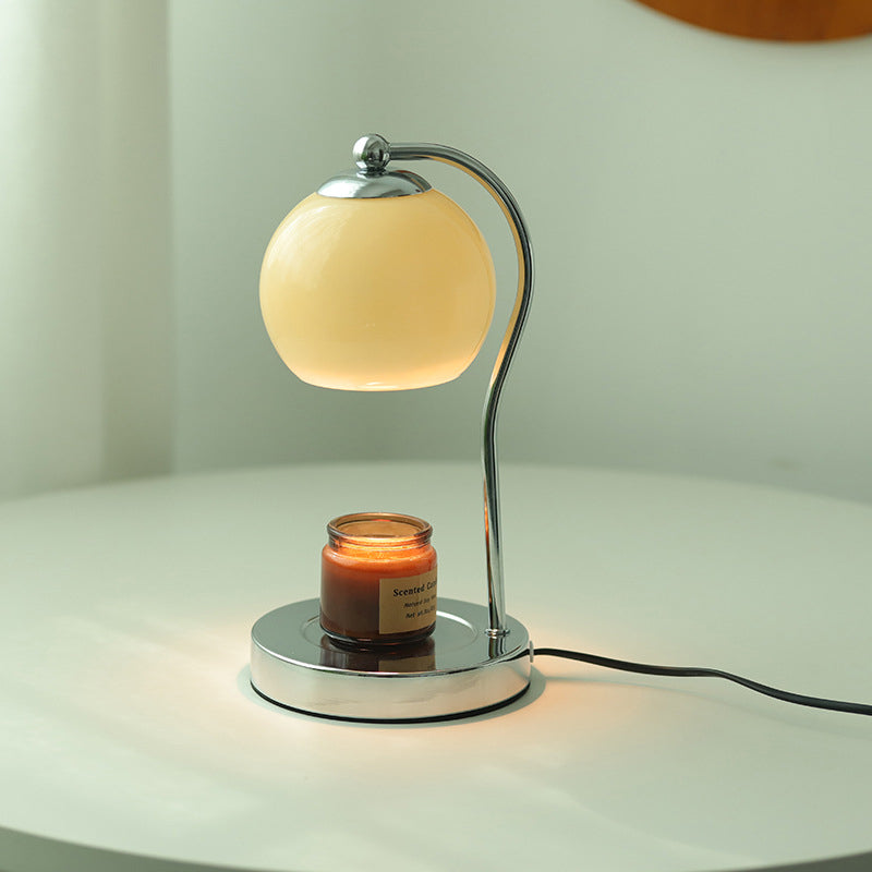 Modern Minimalist Orb Iron Glass 1-Light Melting Table Lamp