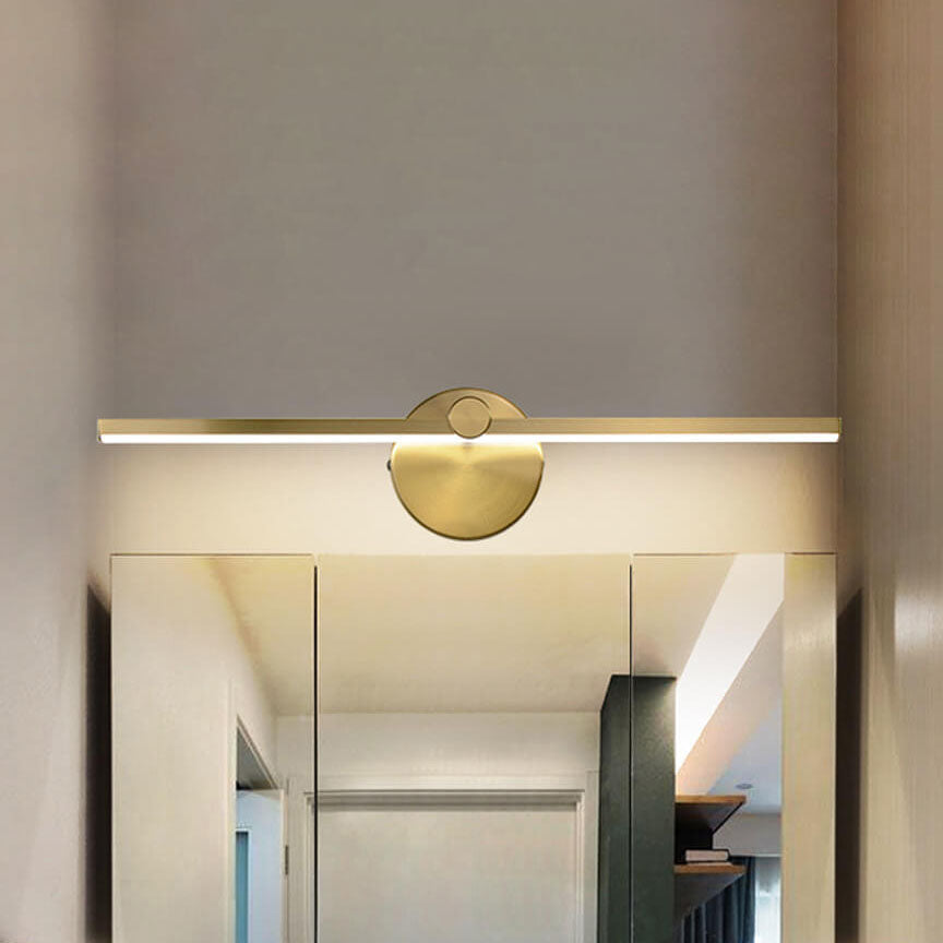 Nordic Minimalist Aluminum Long Bar Switch LED Wall Sconce