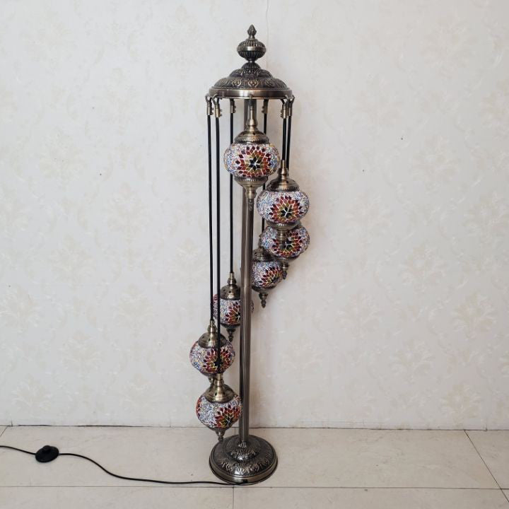 Tiffany Stained Glass 5-Light Floor Lamp