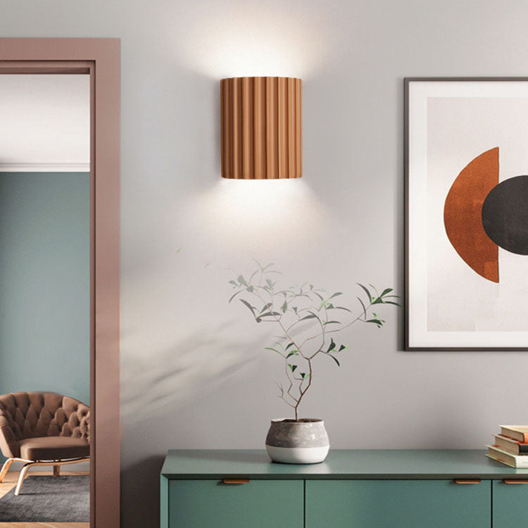 Contemporary Nordic Resin Tiles 2-Light Wall Sconce