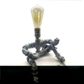 Industrial Plumbing Guitar Robot 1-Light Table Lamp