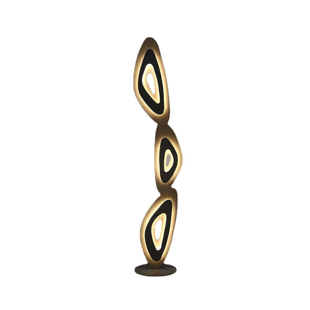 Modern Minimalist Black 3-Light Floor Lamp