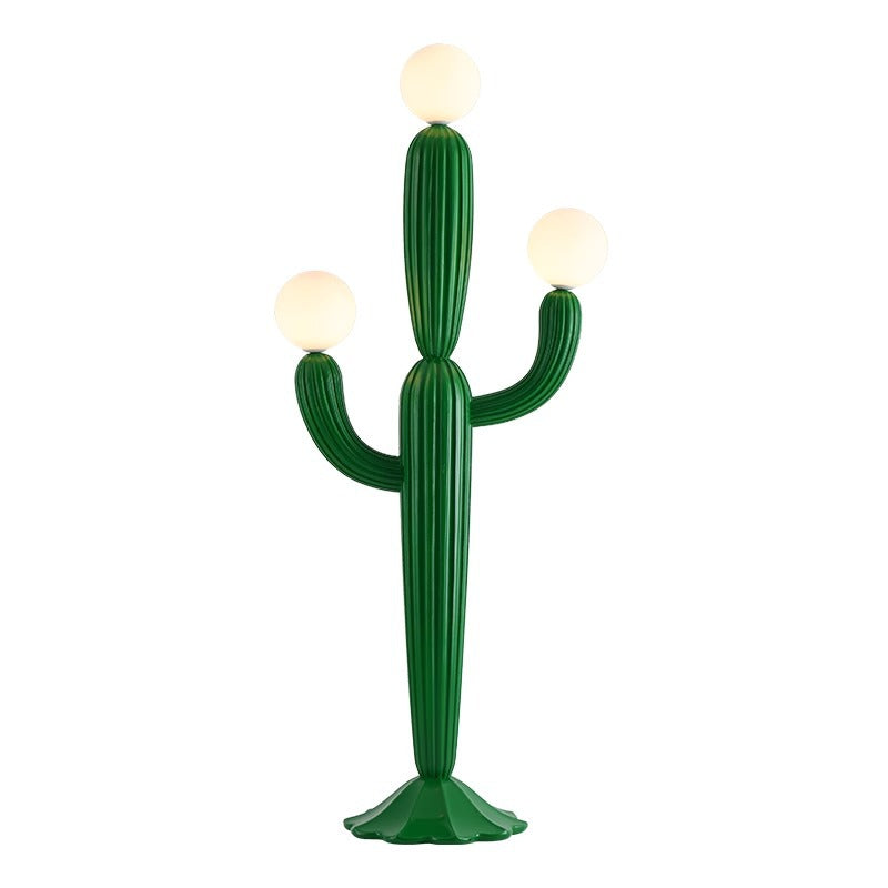Contemporary Green 3-Light Floor Lamp