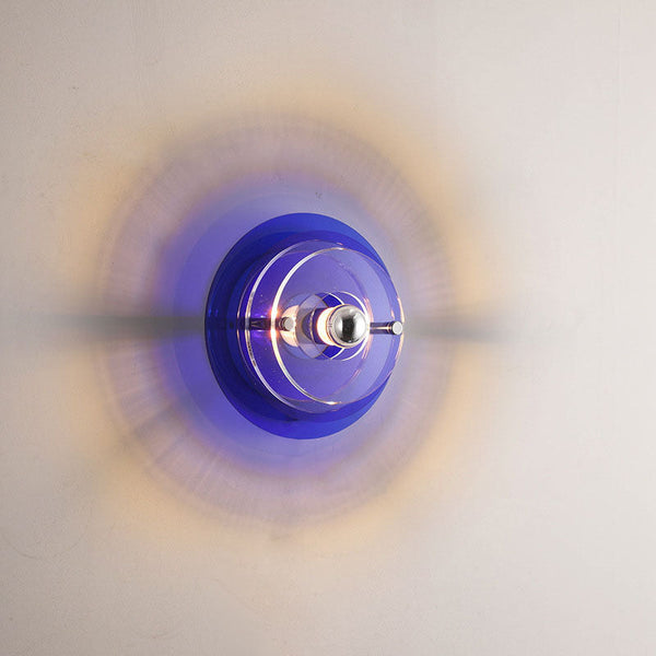 Contemporary Creative Flying Saucer Iron Acrylic Wall Sconce