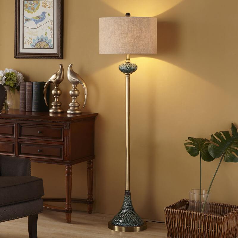 European Brown Floor Lamp