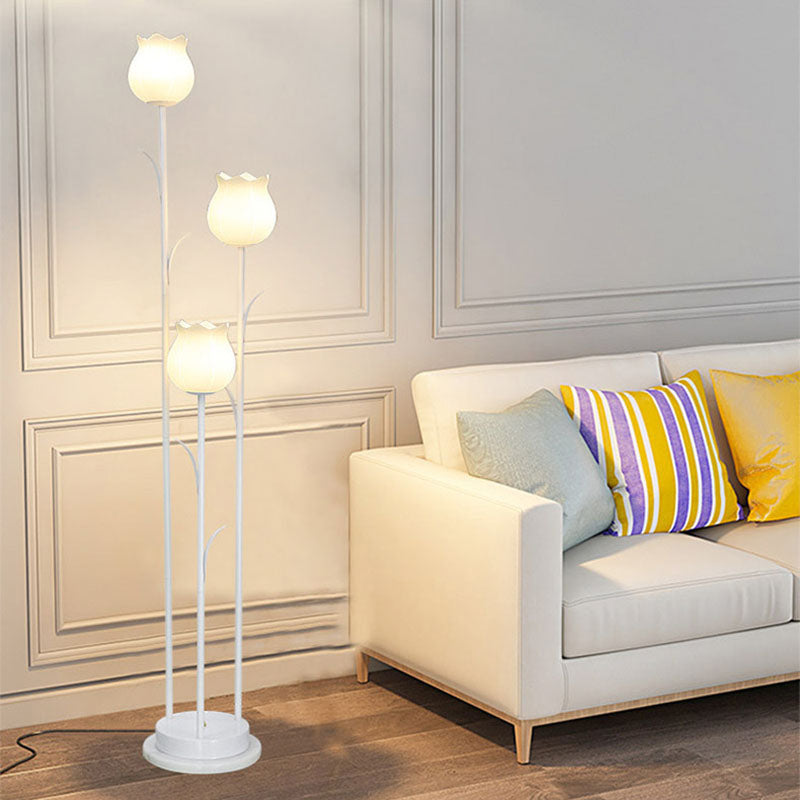 Scandinavian Black 3-Light Floor Lamp
