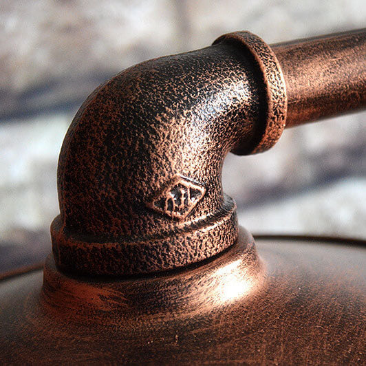 Industrial Steampunk Bronze 2-Light Floor Lamp
