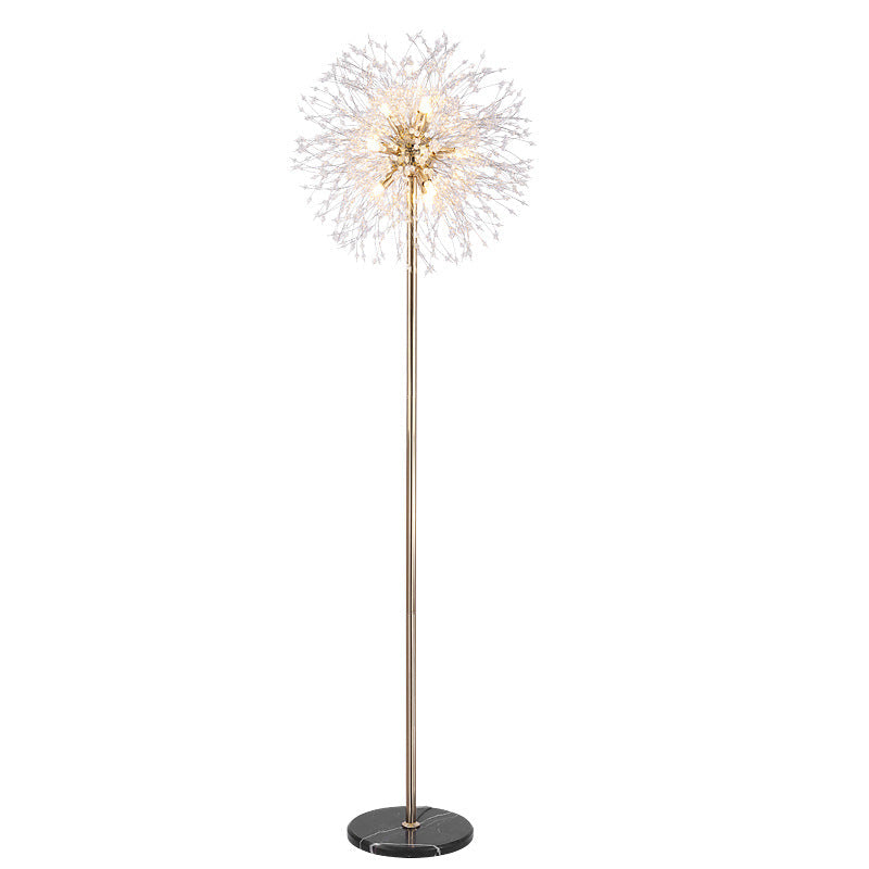 Modern Black 8-Light Floor Lamp