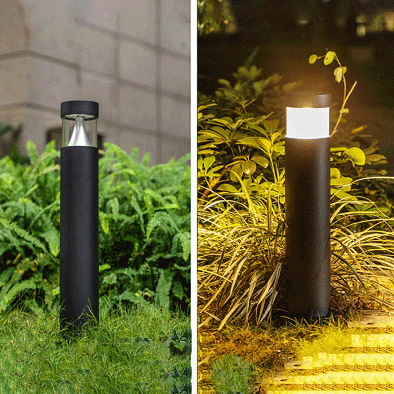 Industrial Black Outdoor Stake Light