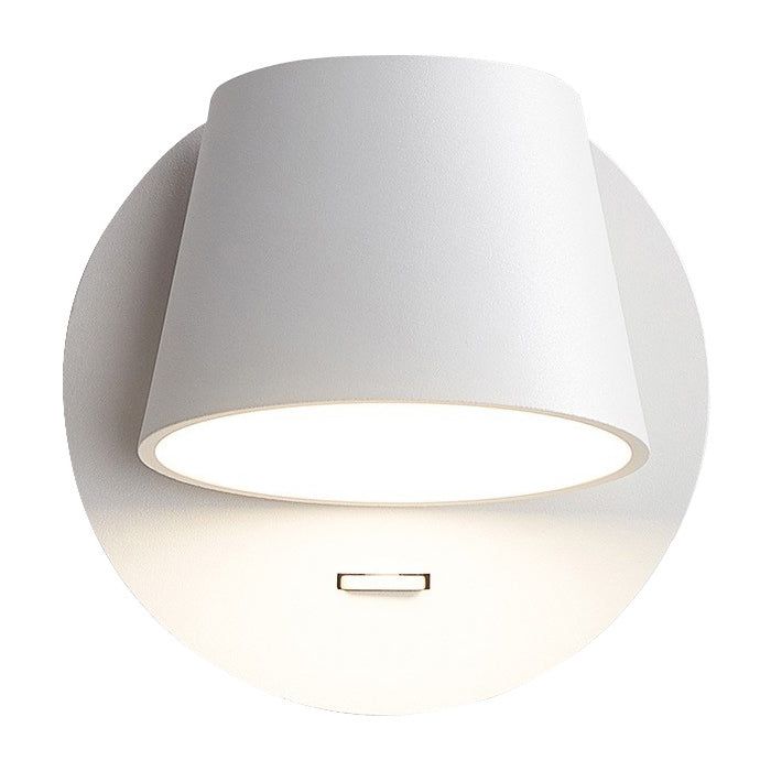 Modern Minimalist Dome Frosted Rotatable LED Reading Wall Sconce