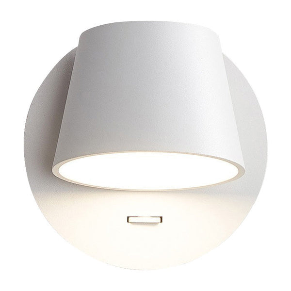 Modern Minimalist Dome Frosted Rotatable LED Reading Wall Sconce
