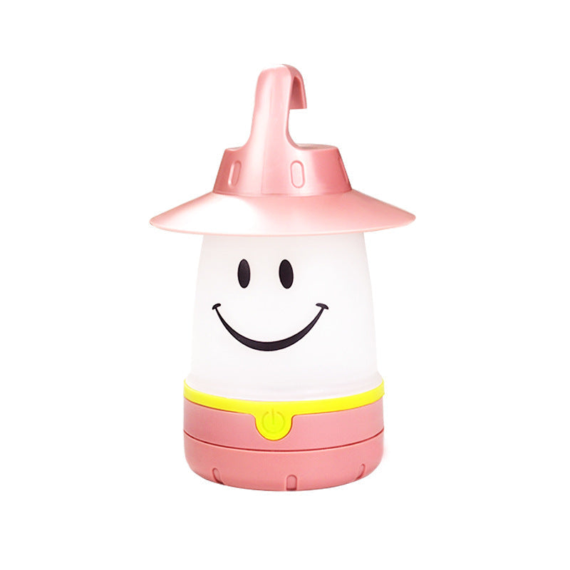 Creative Smiley Lantern Outdoor Camping LED Table Lamp