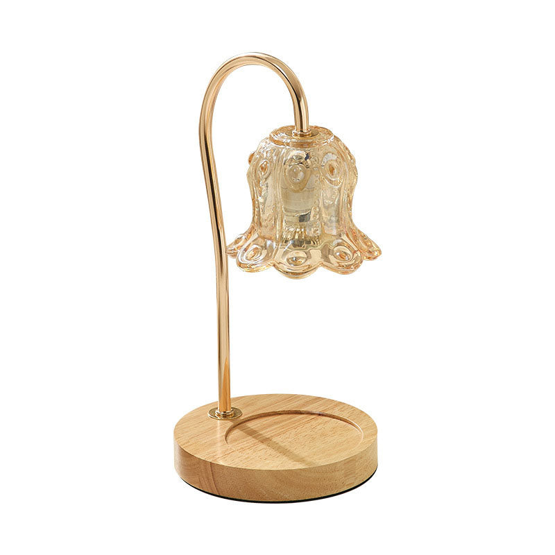 Modern Creative Simple Solid Wood Lily Of The Table Lamp