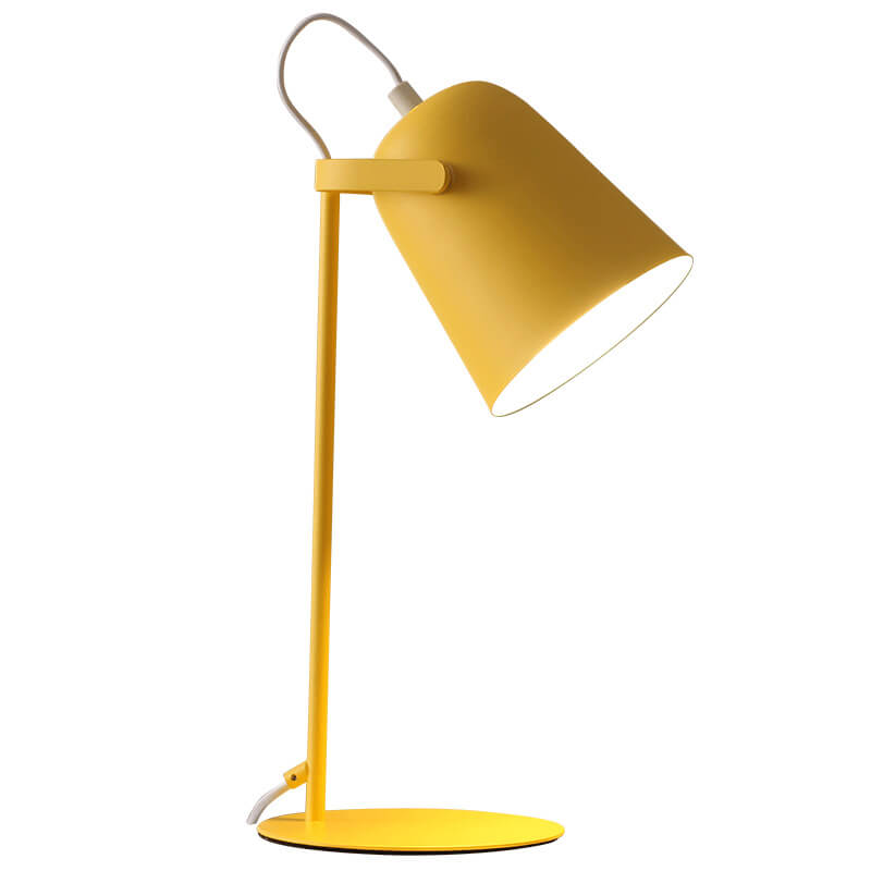 Nordic Macaron Color Creative Iron Bucket Table Table Lamp