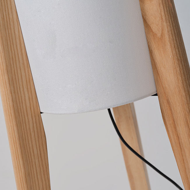Traditional Chinese Walnut Floor Lamp