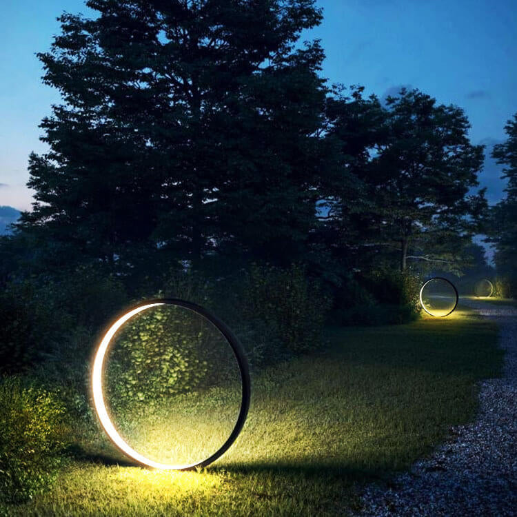 Modern Black Outdoor Stake Light