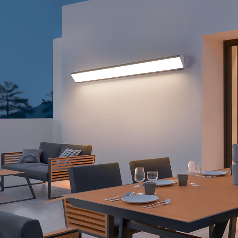 Modern Minimalist Aluminum Acrylic Waterproof Wall Sconce