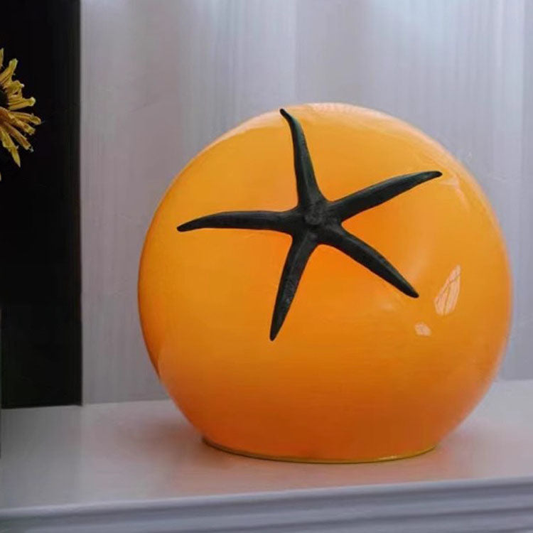 Modern Art Deco Resin Tomato Decorative USB LED Table Lamp
