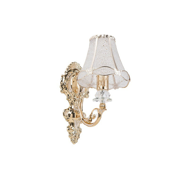 Traditional European Resin Iron Conic Cylinder Wall Sconce