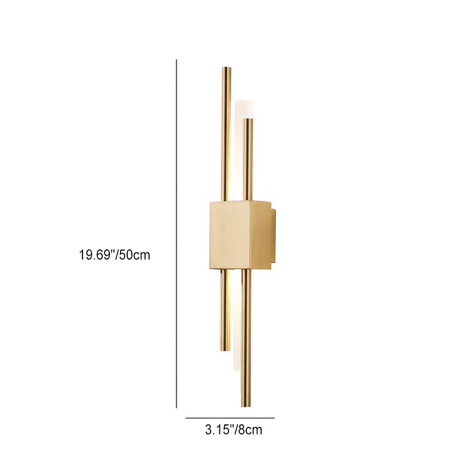 Modern Minimalist Iron Acrylic Strip LED Wall Sconce