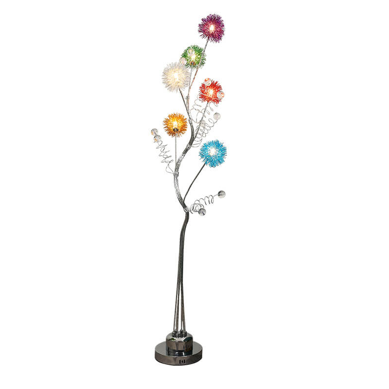 Modern Multicolor 6-Light Floor Lamp