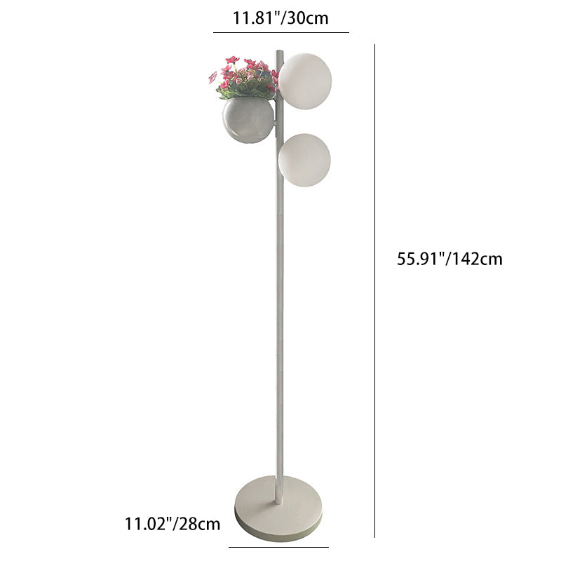 Modern White Outdoor Stake Light