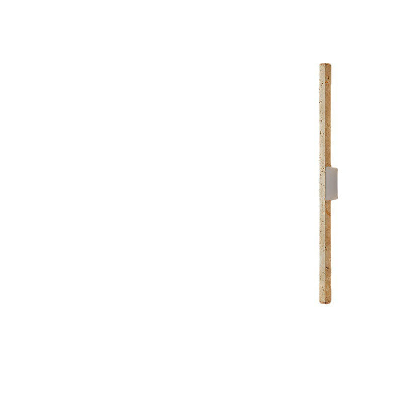 Japanese Wabi-Sabi Travertine Long Strip LED Wall Sconce