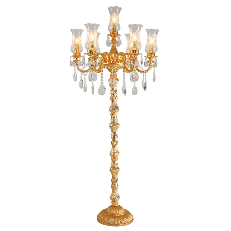 Traditional Gold 7-Light Floor Lamp