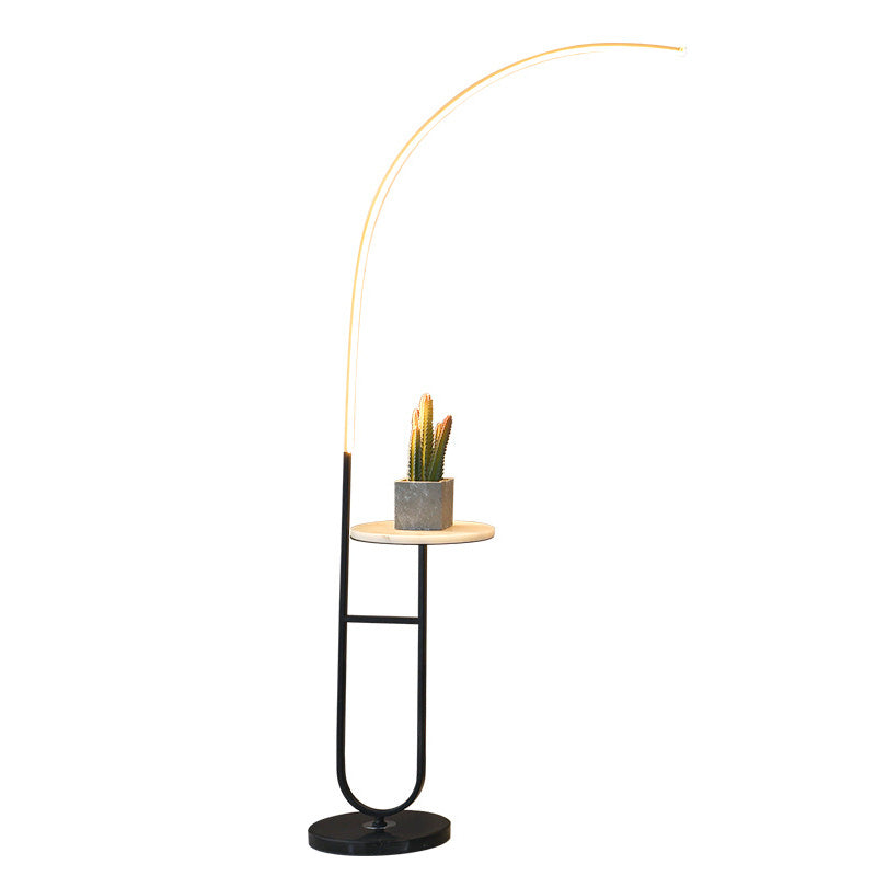 Modern White Arc Floor Lamp