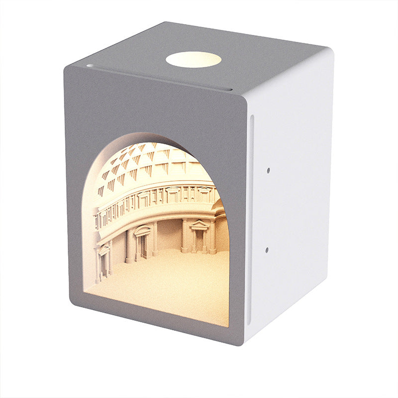 Contemporary Simplicity Plaster Sensor LED Recessed Wall Sconce