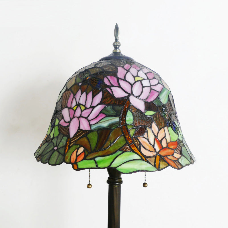 Tiffany Stained Glass 2-Light Floor Lamp