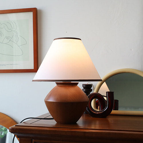 Japanese Wabi-Sabi Vintage Solid Wood Table Lamp Table Lamp