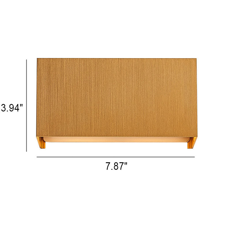Nordic Minimalist Aluminum Square Flat Wall Sconce