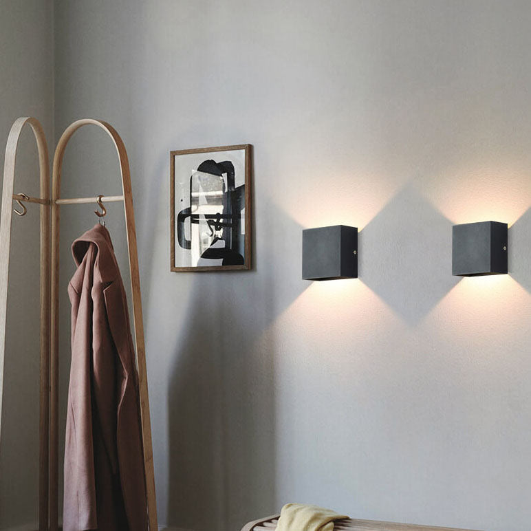 Modern Minimalist Square Aluminum LED Wall Sconce