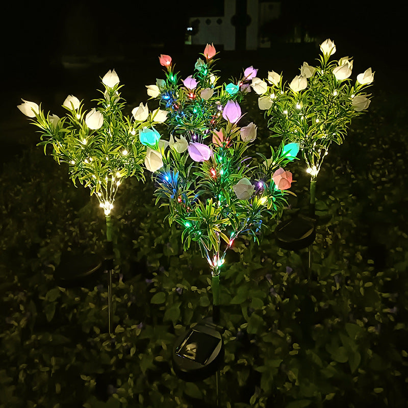 Contemporary White Outdoor Stake Light