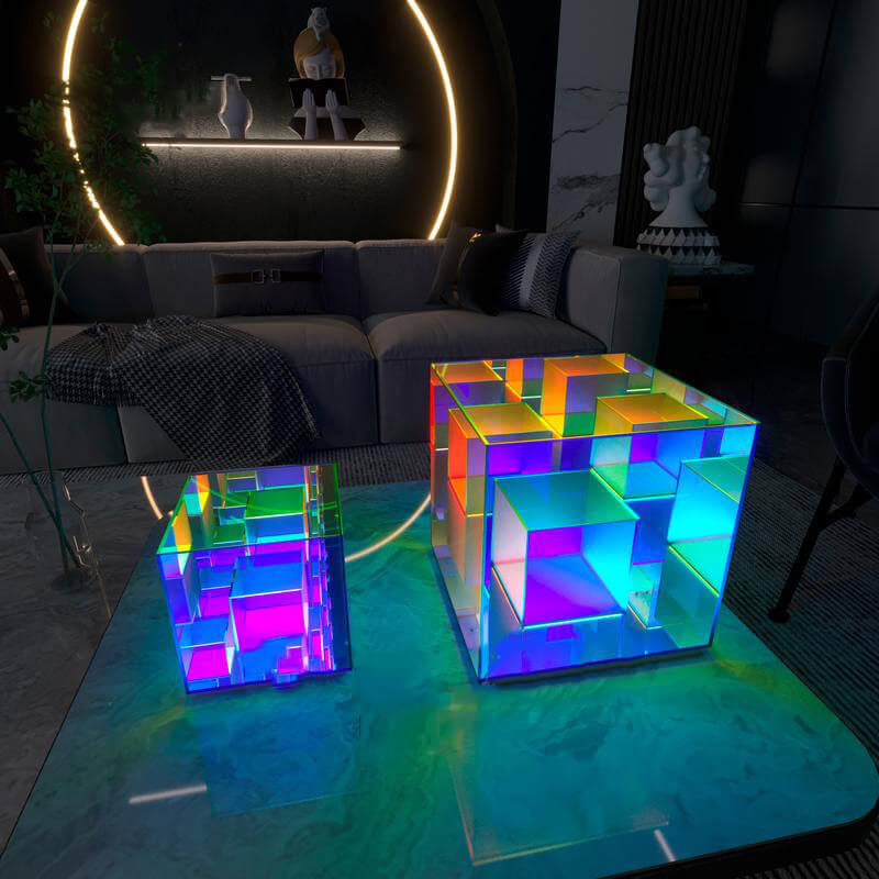 Modern Acrylic RGB Line LED Table Lamp