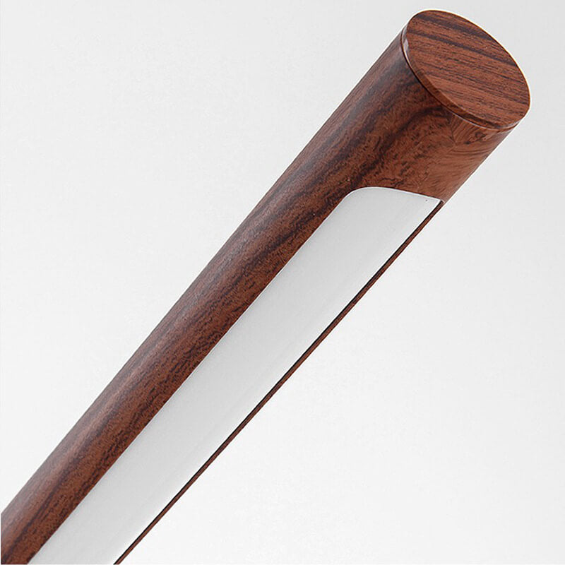 Nordic Minimalist Wood-Grain LED Table Lamp with Table Lamp