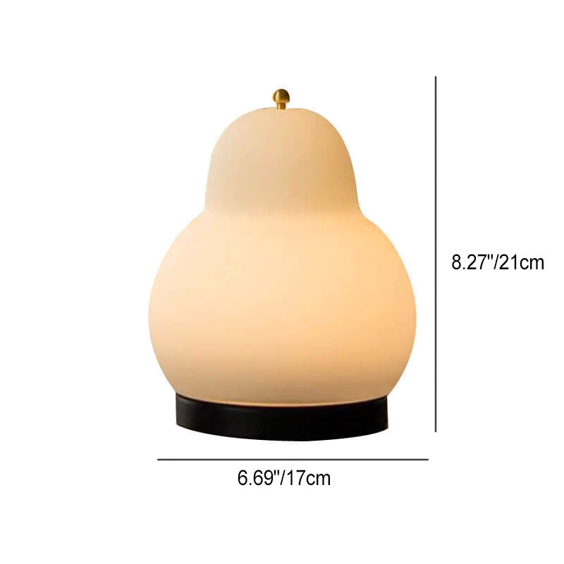Traditional French Cream Pear Shape LED Table Lamp