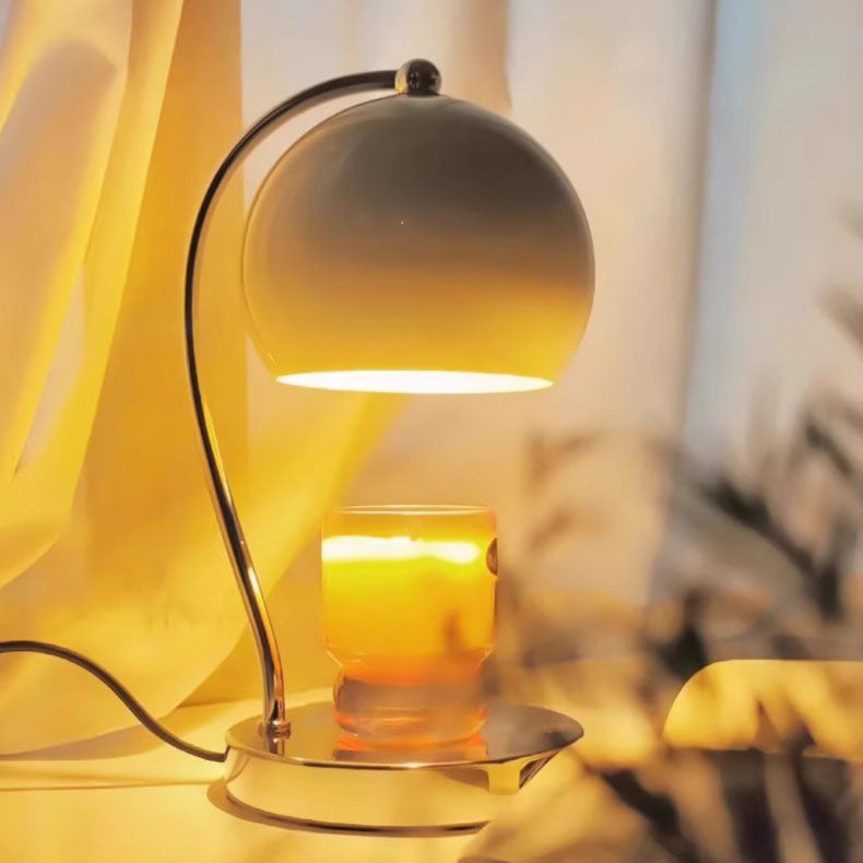 Scandinavian Iron Stainless Steel Round Ball Table Lamp