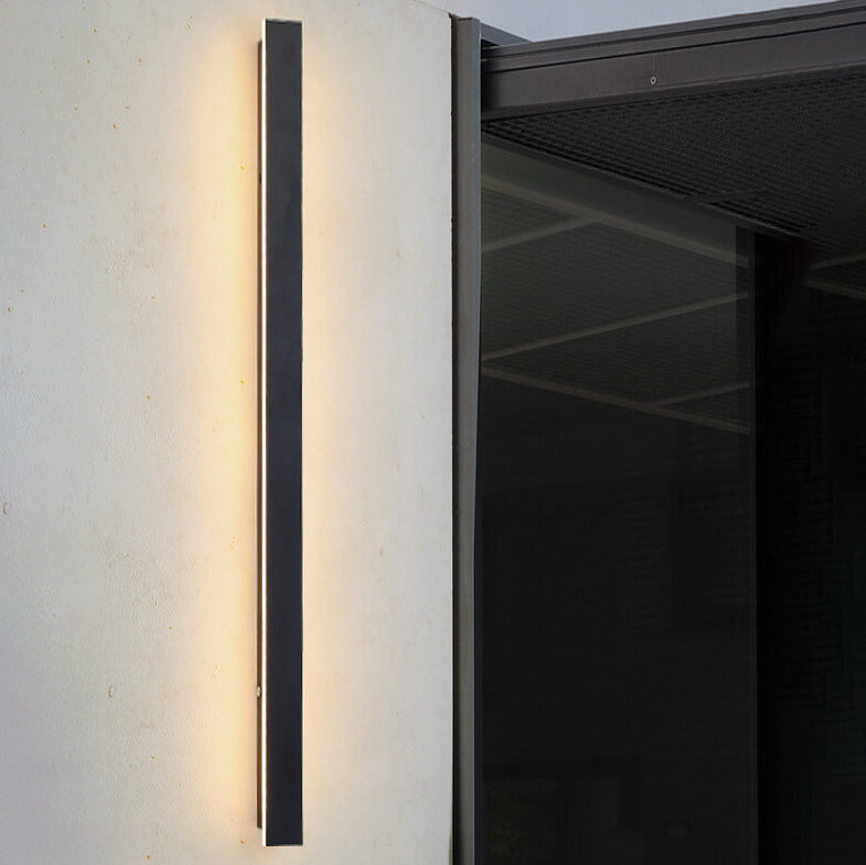 Retro Outdoor Rectangular Strip Waterproof LED Wall Light
