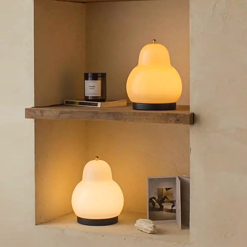 Traditional French Cream Pear Shape LED Table Lamp