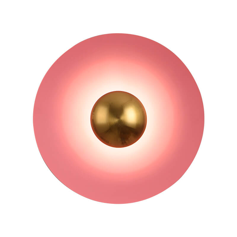 Nordic Creative Multicolor Round Disc LED Wall Sconce