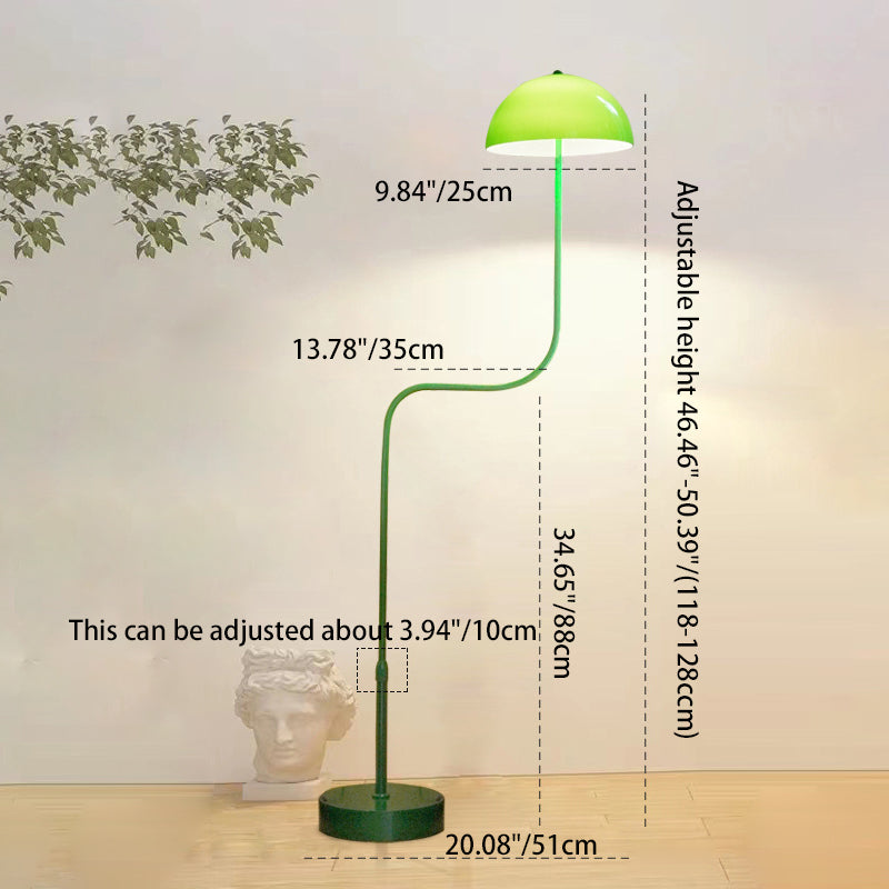 Scandinavian Green Floor Lamp