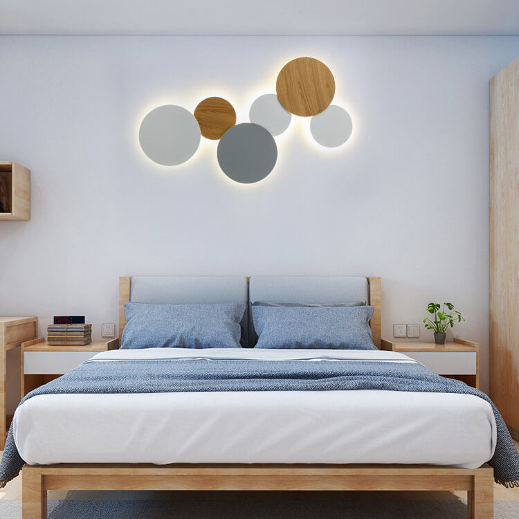 Modern Minimalist Round Eclipse Iron LED Wall Sconce