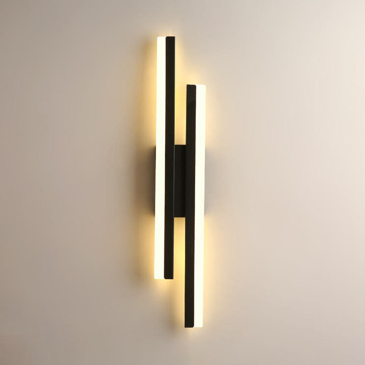 Modern Minimalist Lines Iron Acrylic LED Wall Sconce